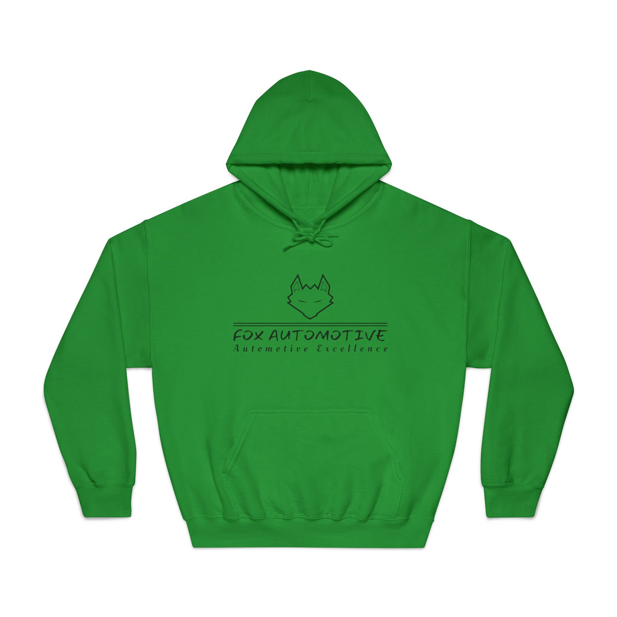 Fox Automotive Hoodie — Minimal Line-Logo Pullover for Car Enthusiasts
