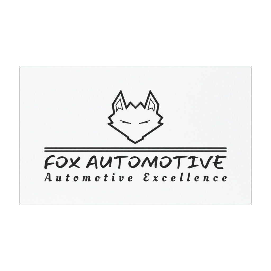 Fox Automotive Car Magnet — Magnetic Business Sign with Fox Logo & "Automotive Excellence" Slogan