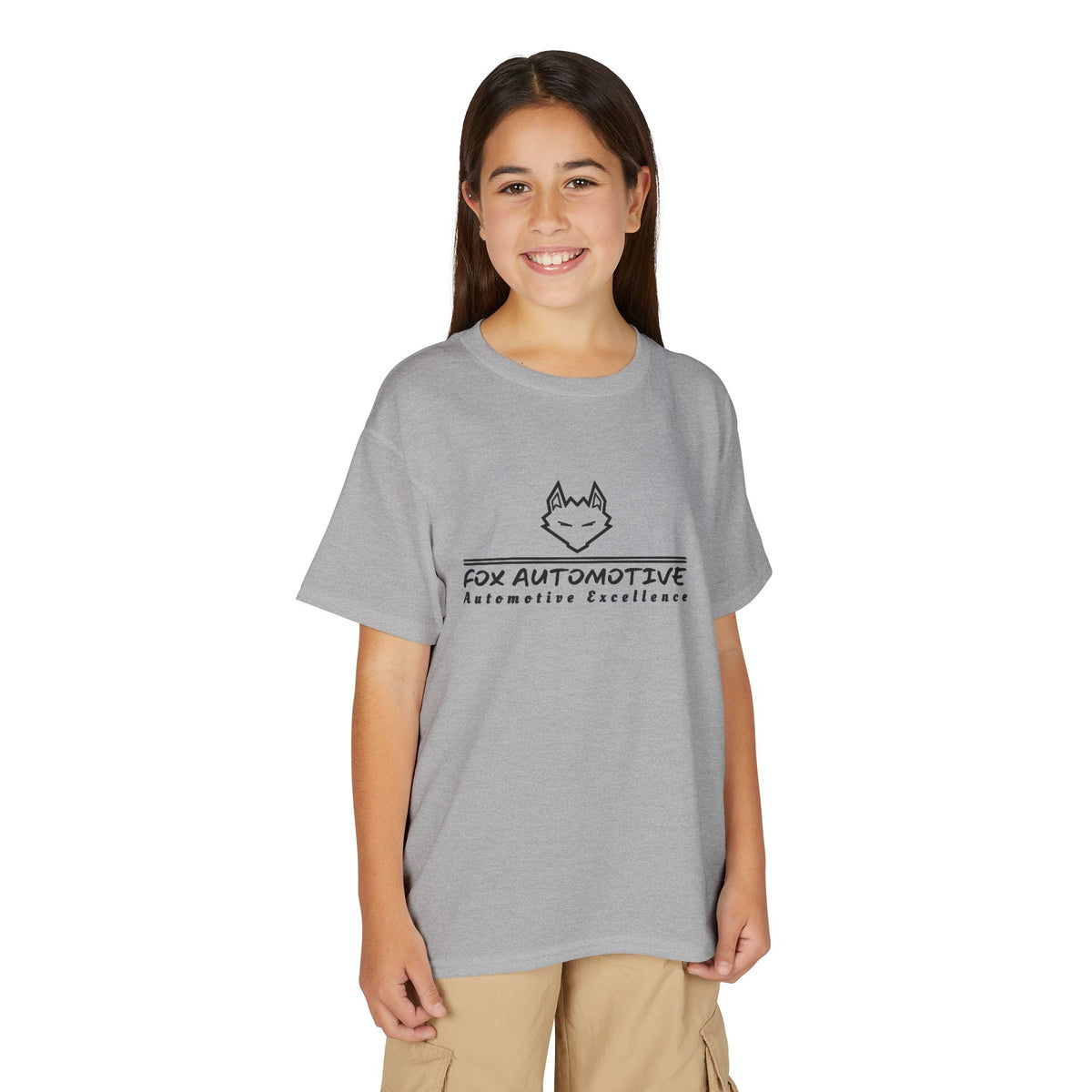 Youth Automotive T‑Shirt — "Fox Automotive" Logo Kids Tee
