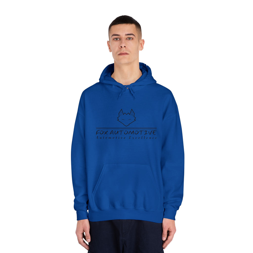 Fox Automotive Hoodie — Minimal Line-Logo Pullover for Car Enthusiasts