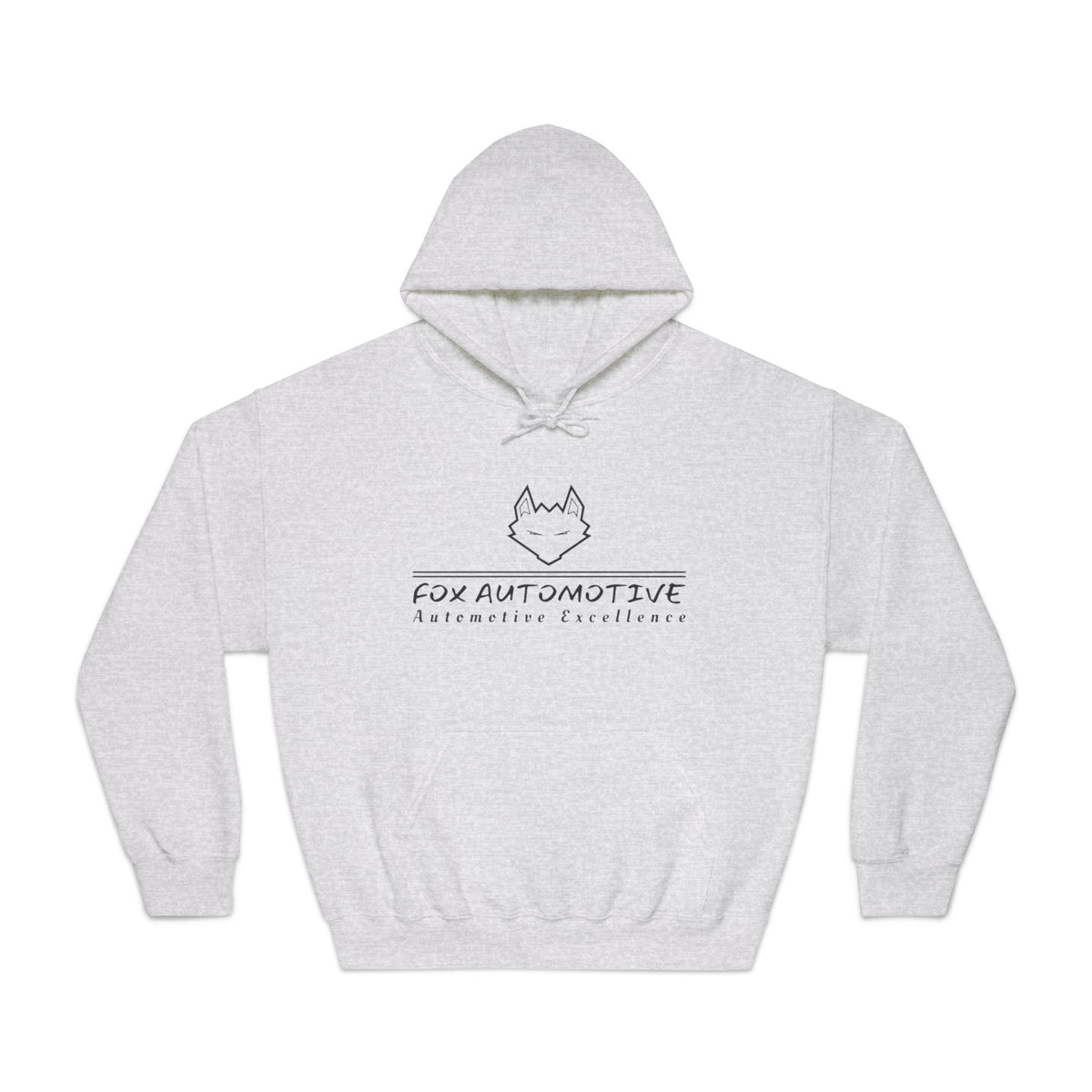 Fox Automotive Hoodie — Minimal Line-Logo Pullover for Car Enthusiasts