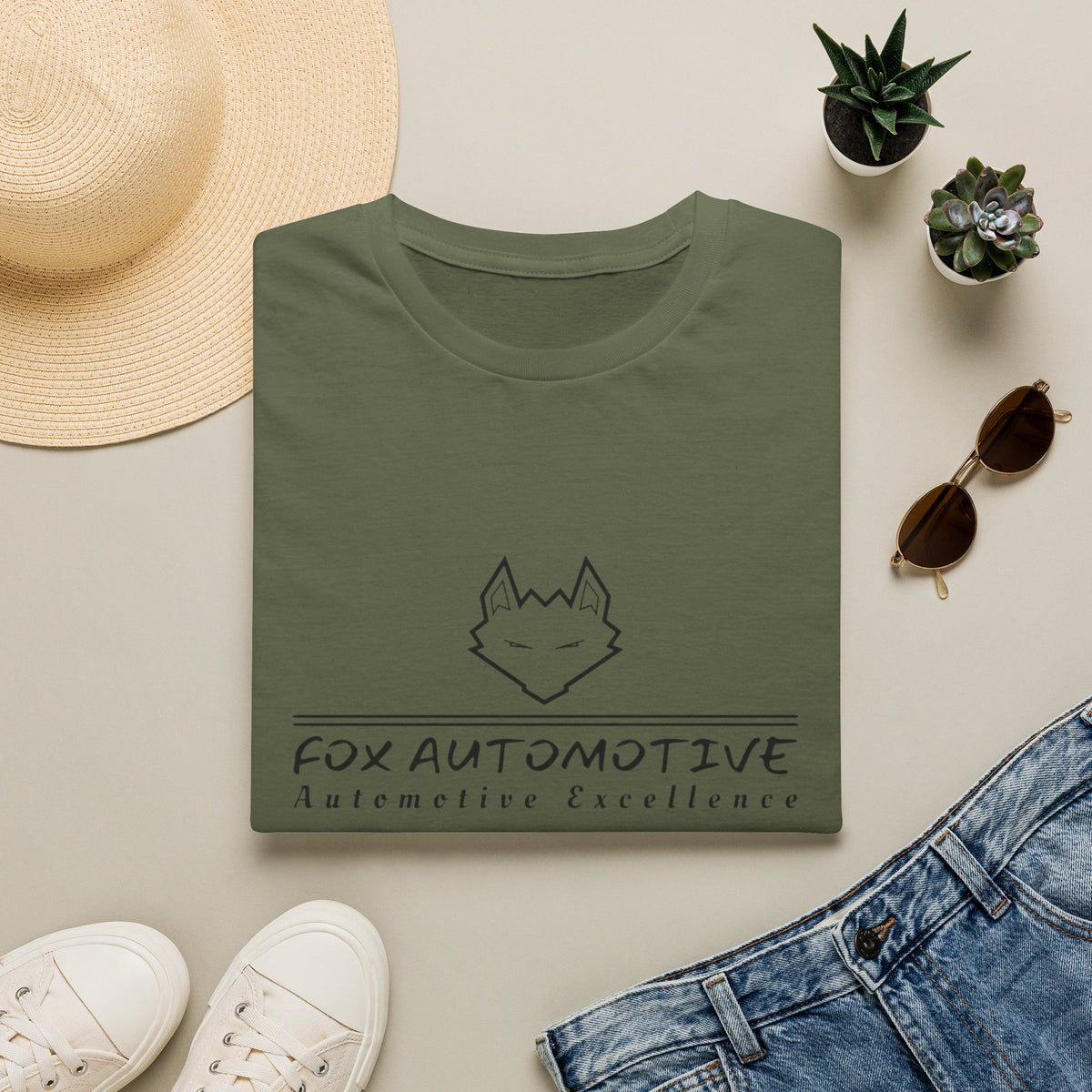 Automotive Fox T-Shirt — 'Fox Automotive: Automotive Excellence' Logo Tee