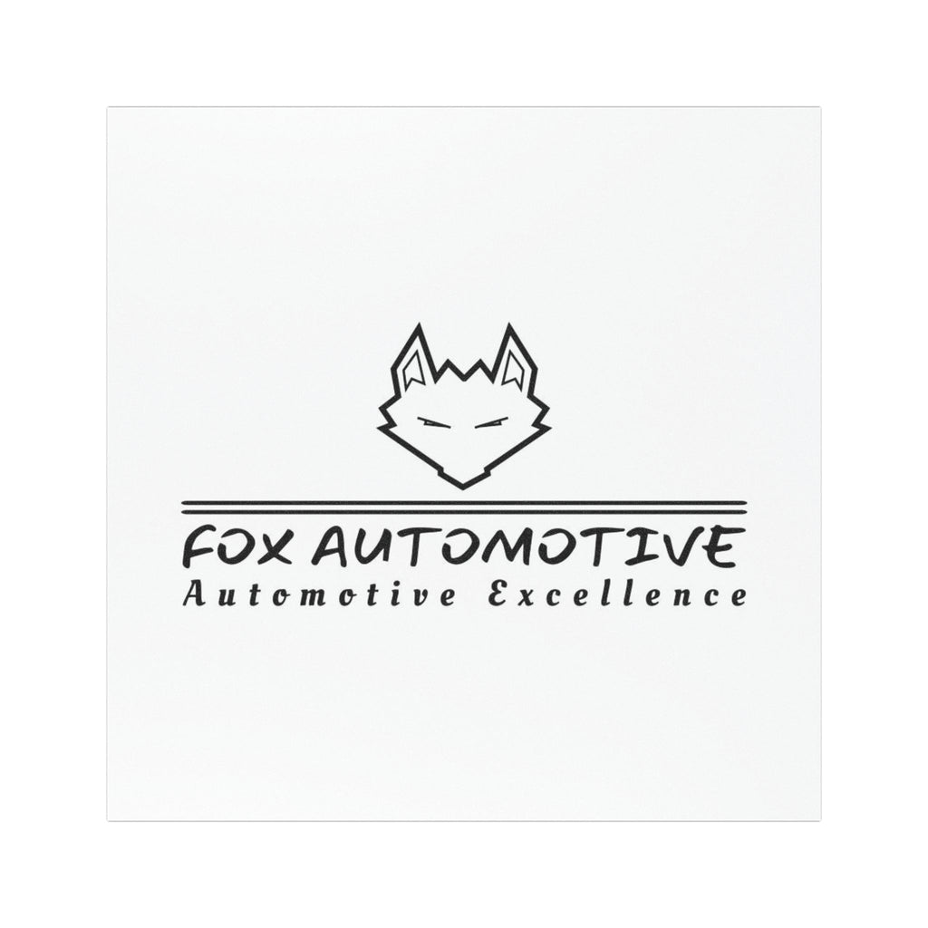 Fox Automotive Car Magnet — Magnetic Business Sign with Fox Logo & "Automotive Excellence" Slogan