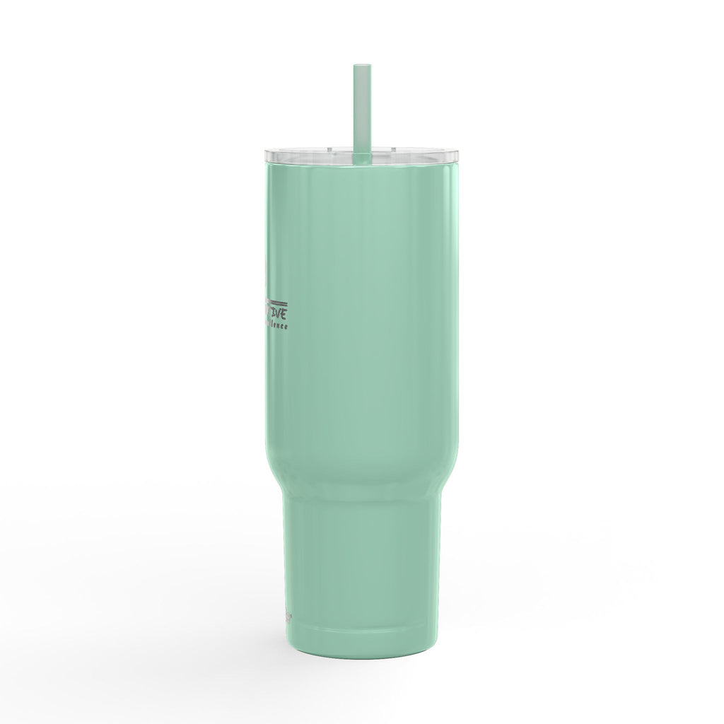 40oz Engraved Insulated Tumbler with Lid — Husky Paw Logo