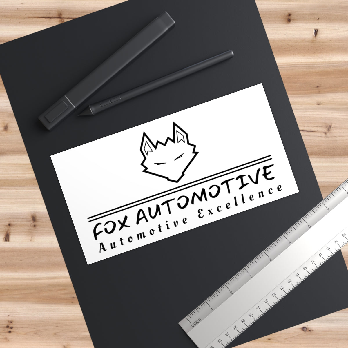 Fox Automotive Bumper Sticker — Automotive Excellence Logo Decal