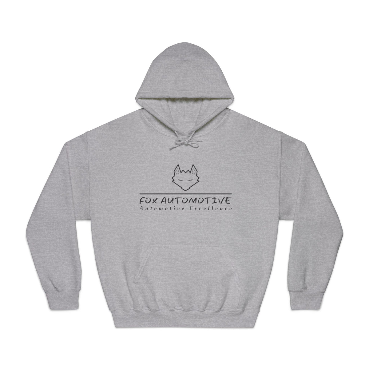 Fox Automotive Hoodie — Minimal Line-Logo Pullover for Car Enthusiasts