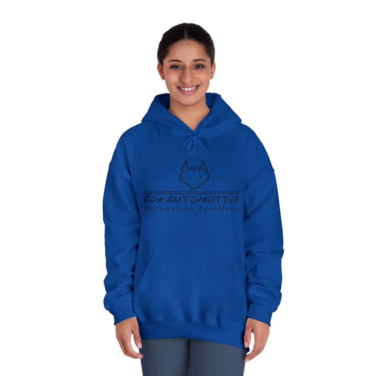 Fox Automotive Hoodie — Minimal Line-Logo Pullover for Car Enthusiasts
