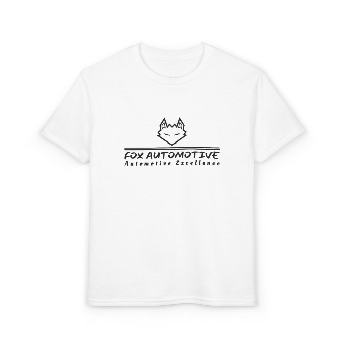 Youth Automotive T‑Shirt — "Fox Automotive" Logo Kids Tee