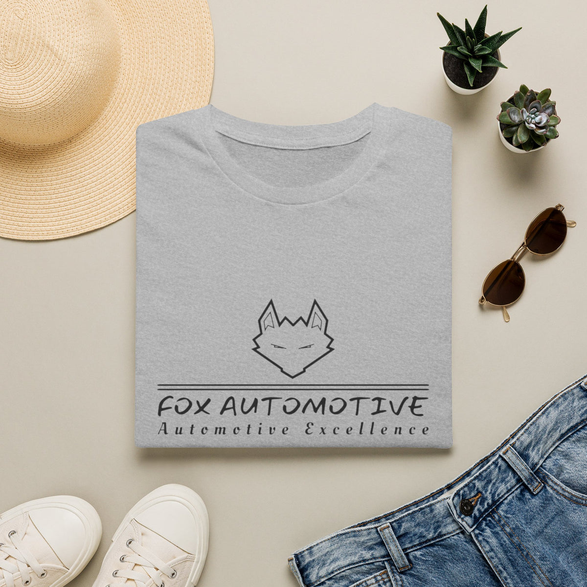 Automotive Fox T-Shirt — 'Fox Automotive: Automotive Excellence' Logo Tee