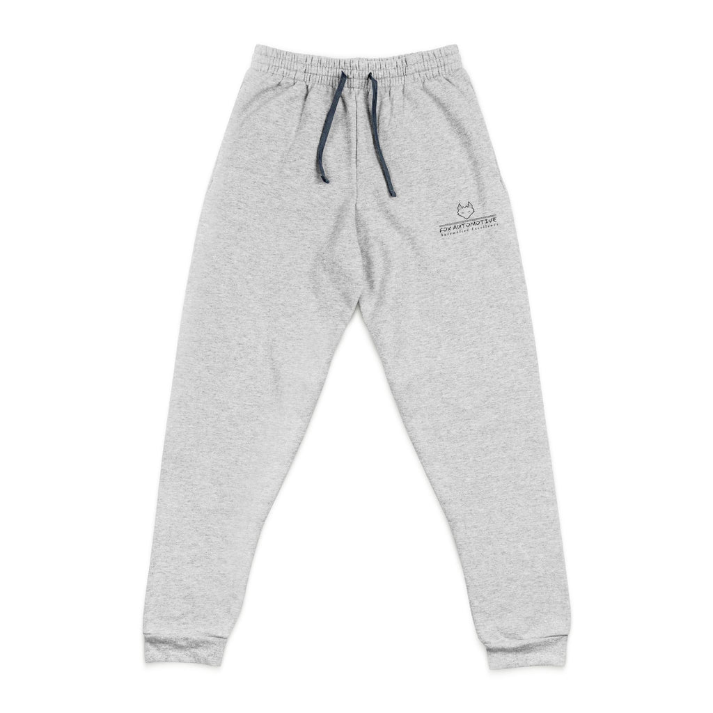 Embroidered Minimal Logo Joggers — Cozy Grey Sweatpants