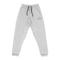 Embroidered Minimal Logo Joggers — Cozy Grey Sweatpants
