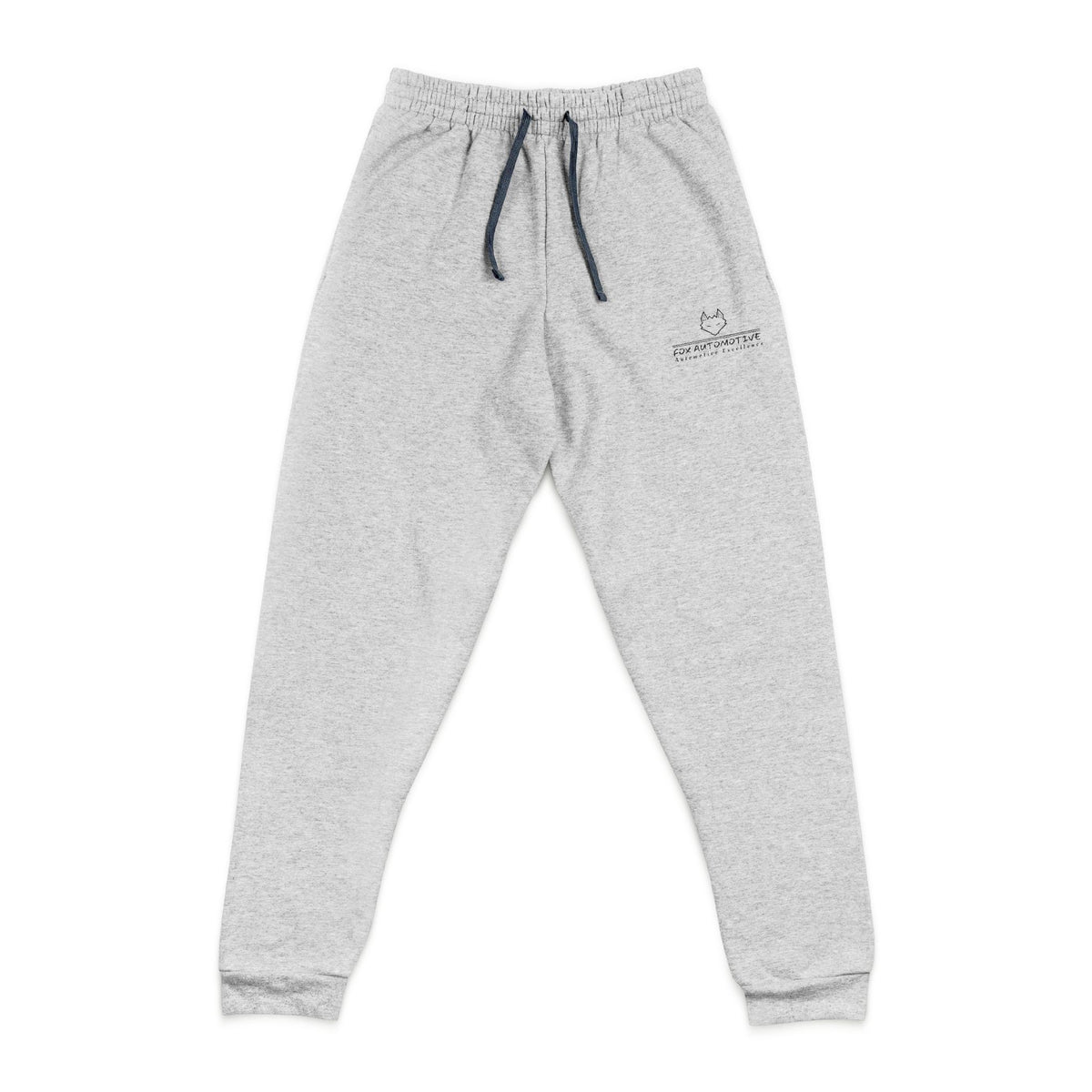 Embroidered Minimal Logo Joggers — Cozy Grey Sweatpants