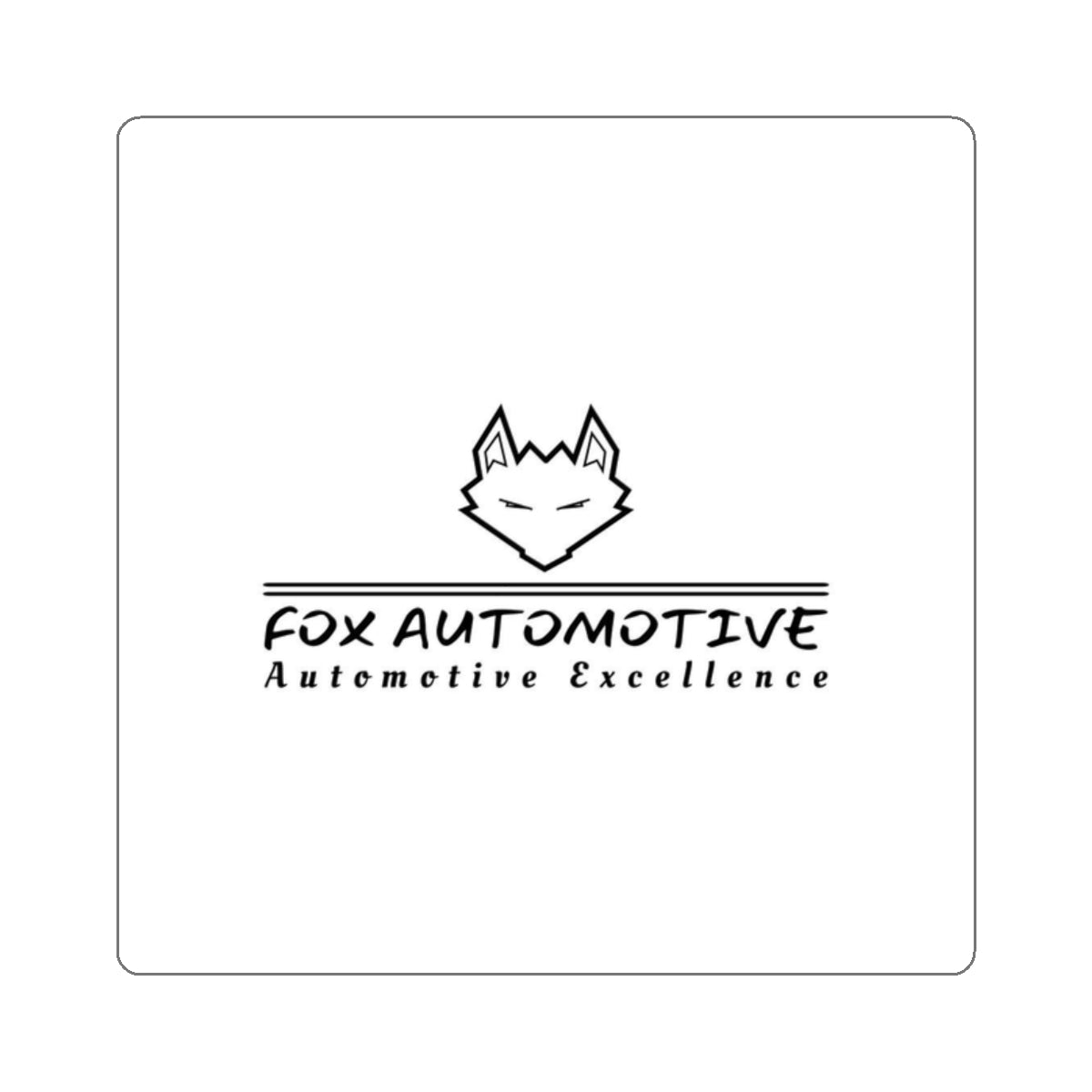 Fox Automotive Die-Cut Sticker — Automotive Logo Decal