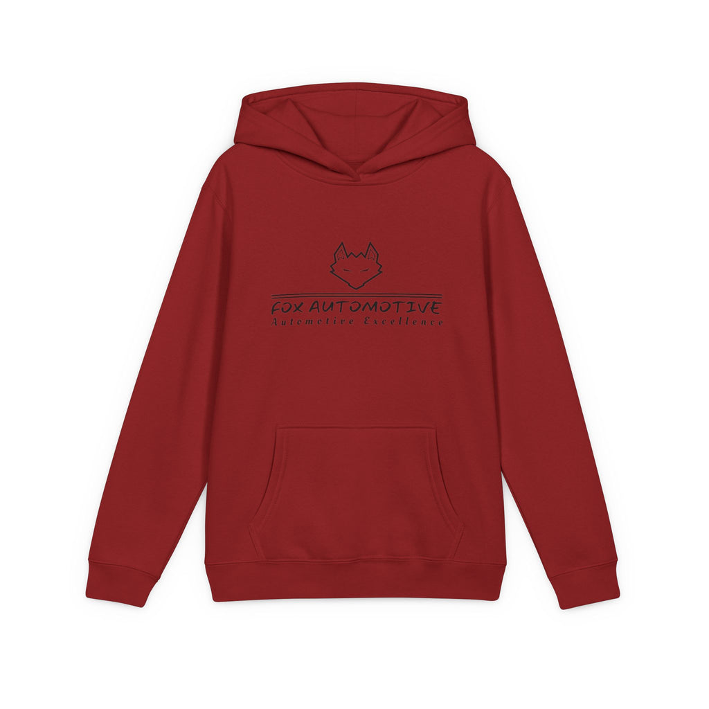 Fox Automotive Youth Hoodie — Kids Fleece Pullover with Fox Logo