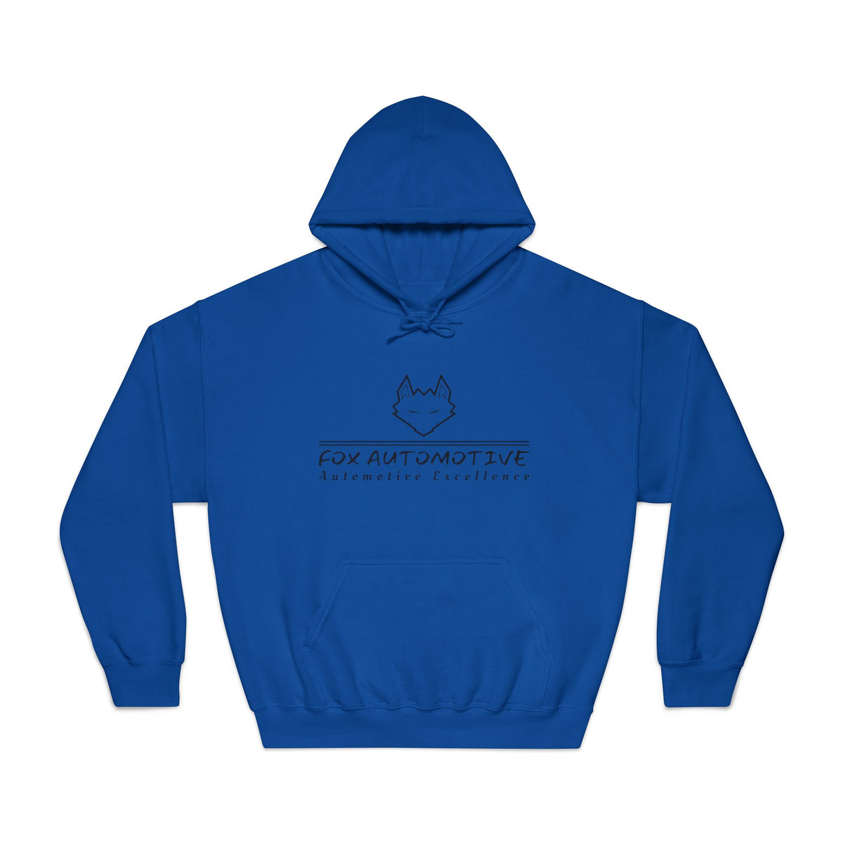Fox Automotive Hoodie — Minimal Line-Logo Pullover for Car Enthusiasts