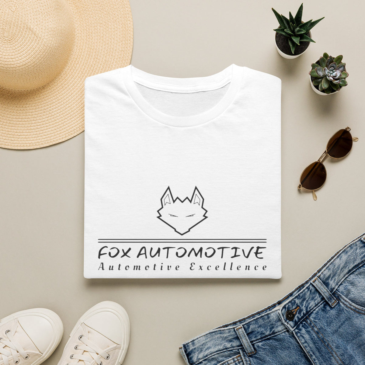 Automotive Fox T-Shirt — 'Fox Automotive: Automotive Excellence' Logo Tee