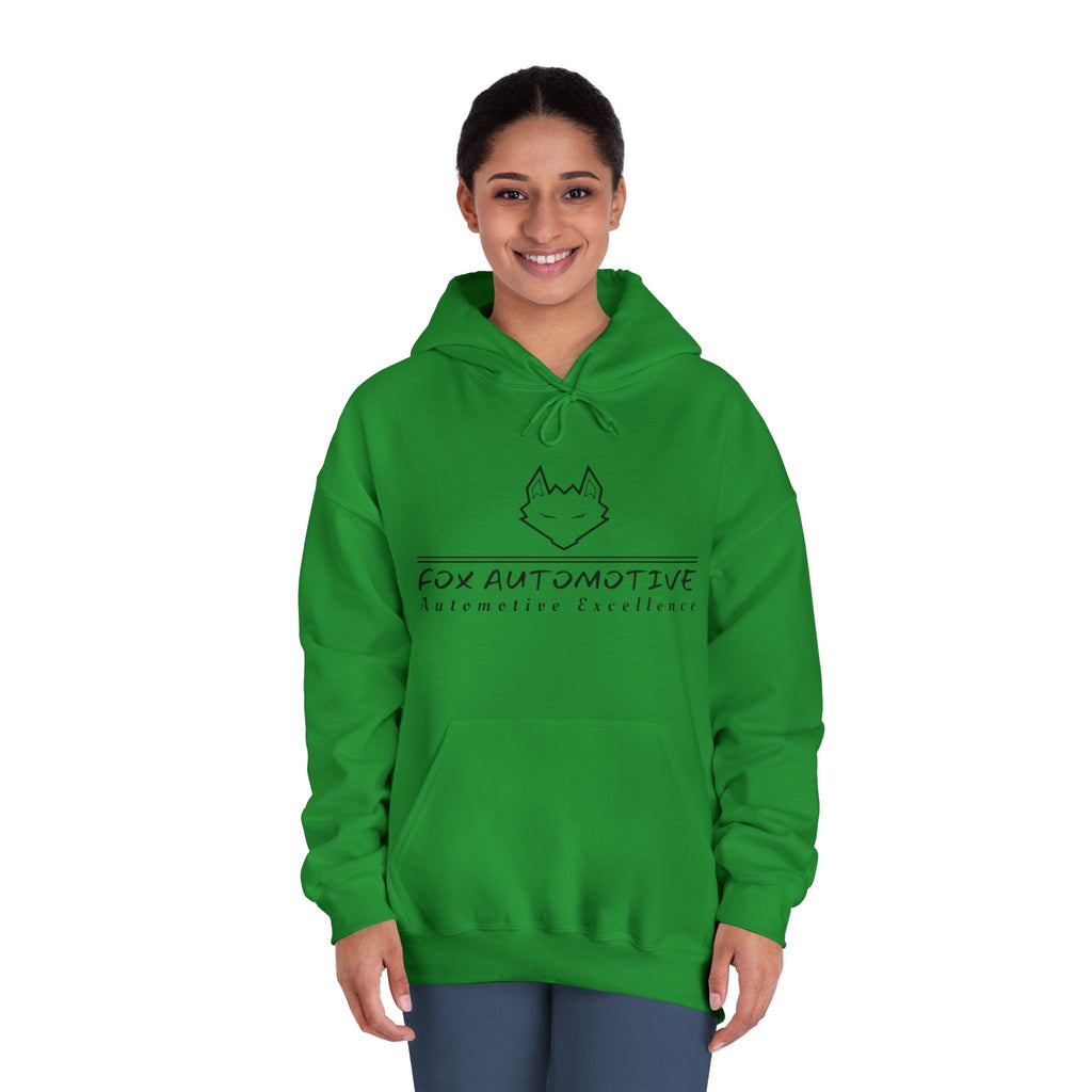 Fox Automotive Hoodie — Minimal Line-Logo Pullover for Car Enthusiasts