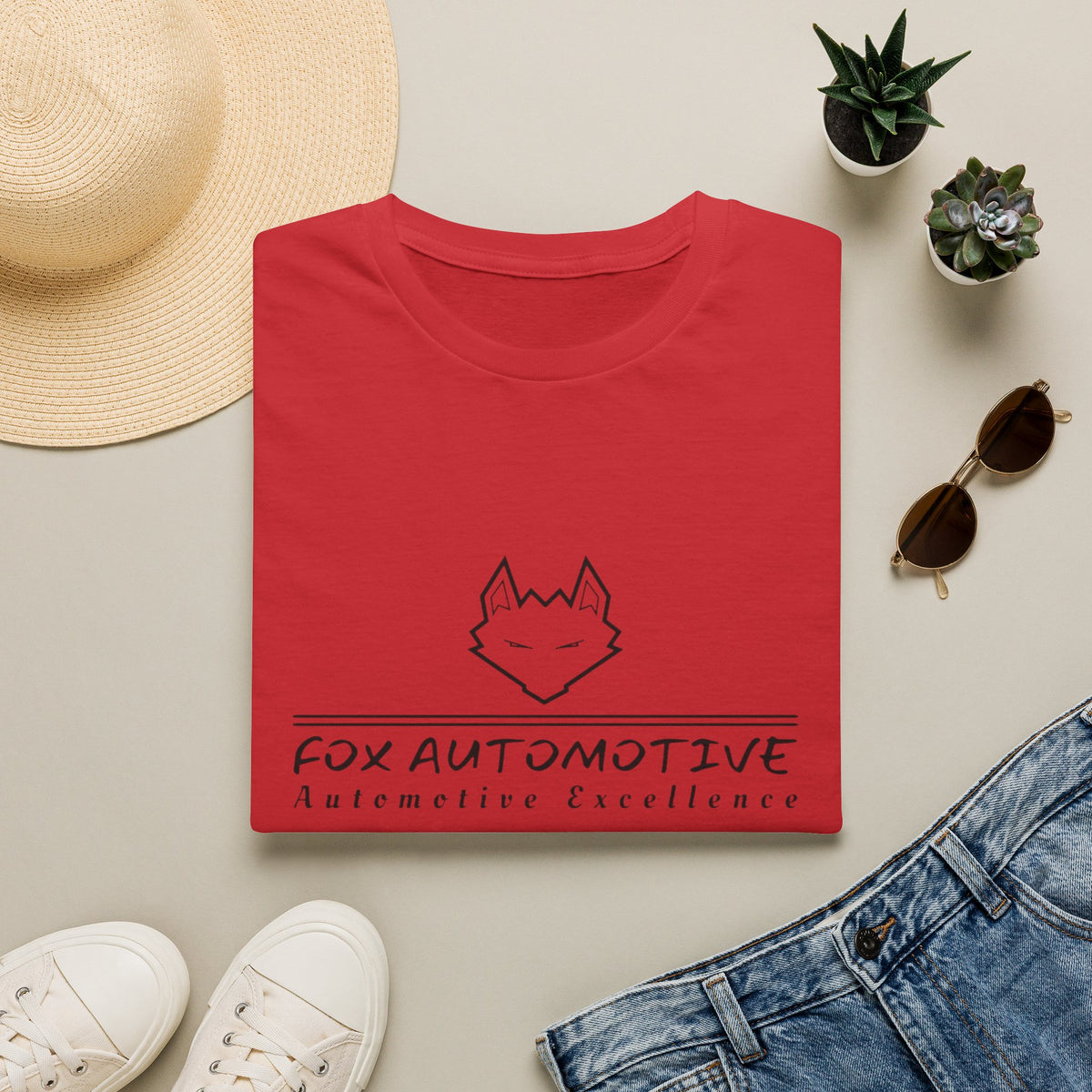Automotive Fox T-Shirt — 'Fox Automotive: Automotive Excellence' Logo Tee